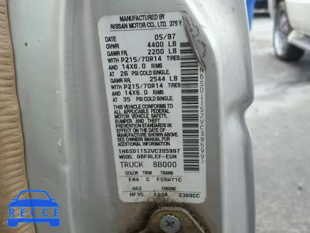 1997 NISSAN TRUCK BASE 1N6SD11S2VC395997 image 9