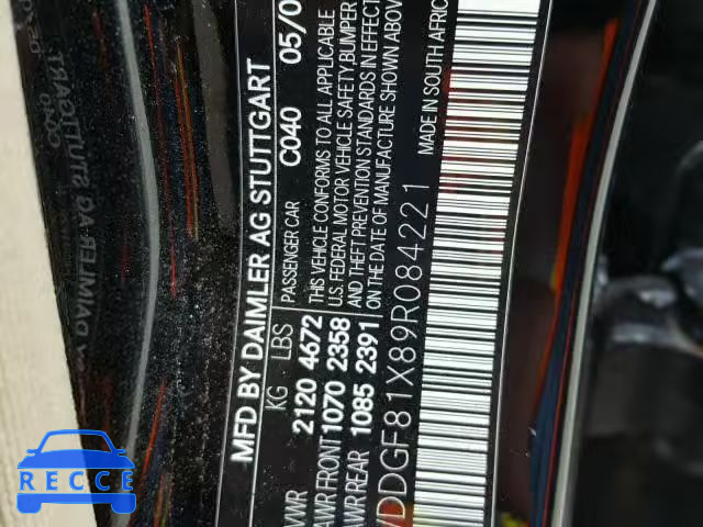 2009 MERCEDES-BENZ C 300 4MAT WDDGF81X89R084221 image 9