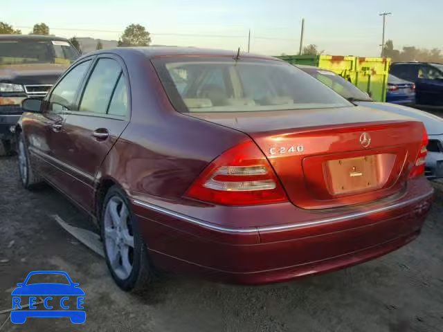 2002 MERCEDES-BENZ C 240 WDBRF61J82F200641 зображення 2