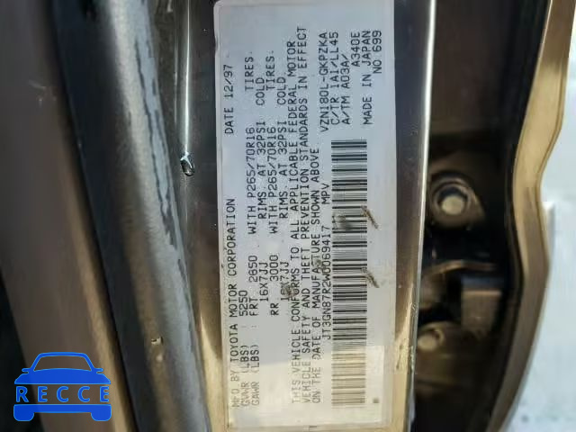 1998 TOYOTA 4RUNNER LI JT3GN87R2W0069417 image 9