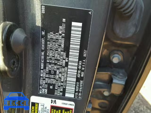 2009 TOYOTA VENZA BASE 4T3ZE11A39U015980 image 9