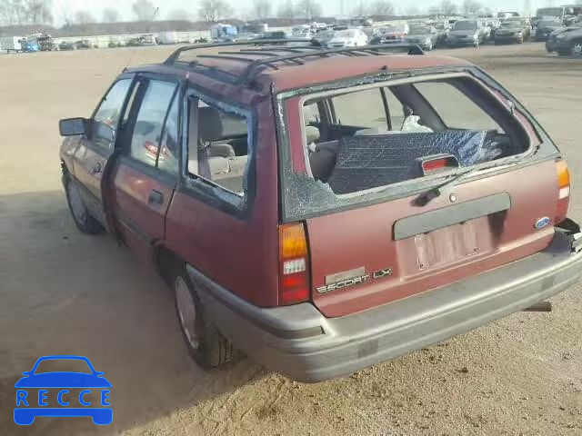 1991 FORD ESCORT LX 3FAPP15J0MR152809 image 2