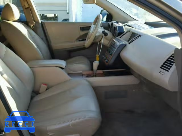 2005 NISSAN MURANO SL JN8AZ08T95W315607 image 4