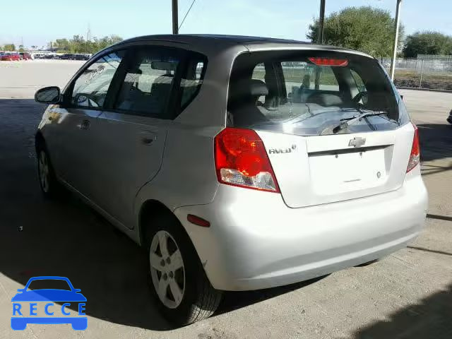 2007 CHEVROLET AVEO BASE KL1TD66637B709799 image 2