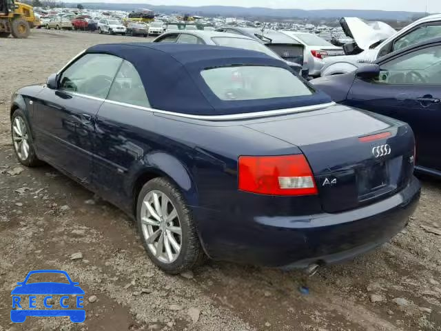 2006 AUDI A4 S-LINE WAUET48H26K001644 image 2