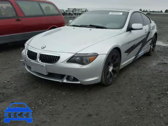 2004 BMW 645 CI AUT WBAEH73464B190836 зображення 1