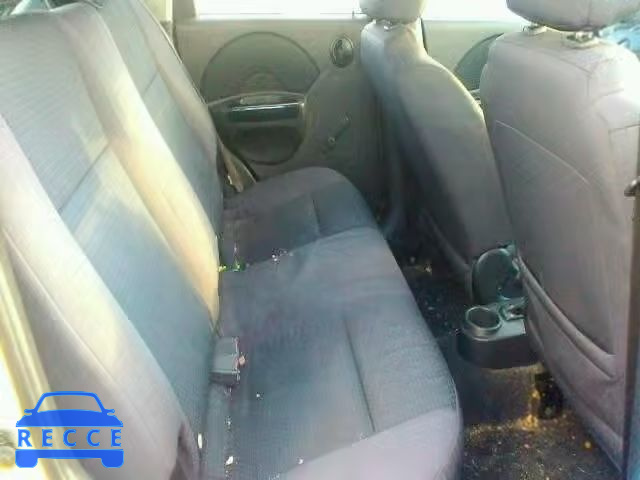 2006 CHEVROLET AVEO BASE KL1TD666X6B664701 image 5