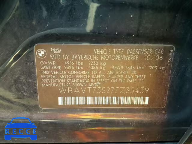 2007 BMW 328 XIT WBAVT73527FZ35439 Bild 9