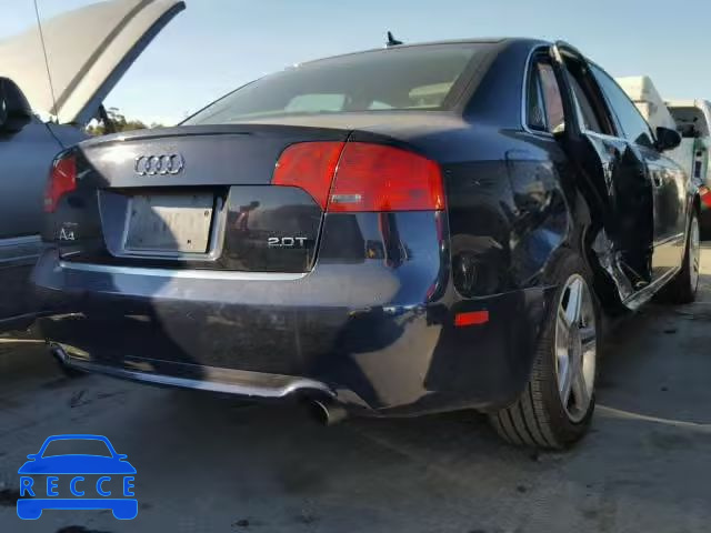 2008 AUDI A4 2.0T WAUAF78E18A106939 image 3