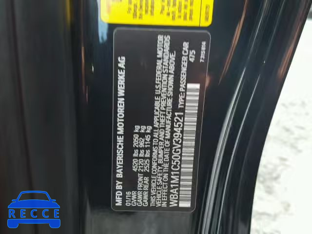 2016 BMW M235I WBA1M1C50GV394521 image 9