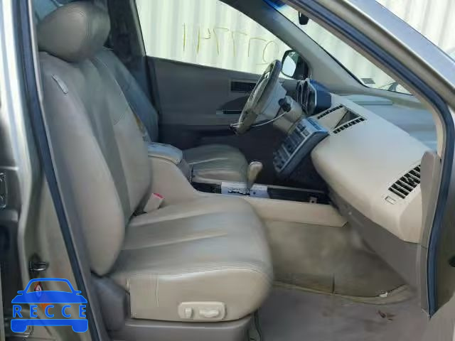 2005 NISSAN MURANO SL JN8AZ08T35W316851 Bild 4