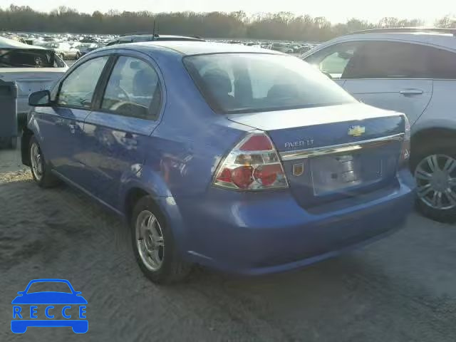 2009 CHEVROLET AVEO LS KL1TD56E19B606336 image 2