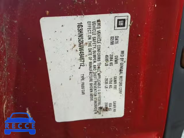 1998 OLDSMOBILE 88 BASE 1G3HN52K9W4846712 Bild 9