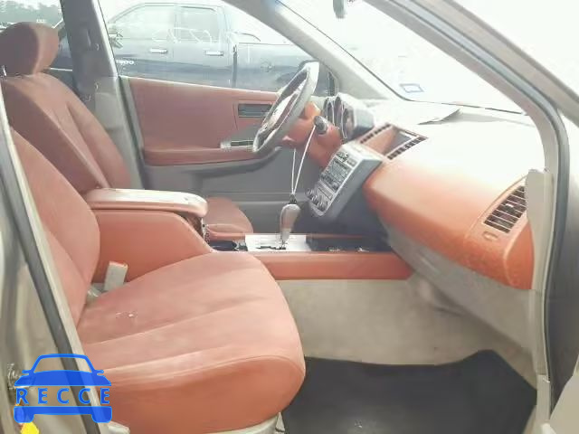 2003 NISSAN MURANO SL JN8AZ08T93W120782 image 4