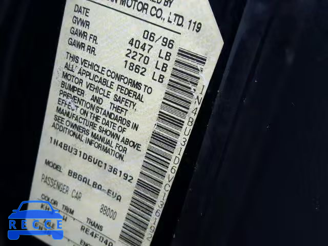 1997 NISSAN ALTIMA XE 1N4BU31D6VC136192 image 9