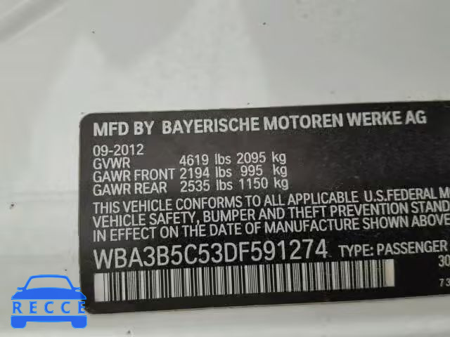 2013 BMW 328 XI SUL WBA3B5C53DF591274 Bild 9