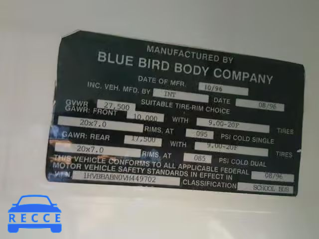 1997 INTERNATIONAL 3000 3800 1HVBBABN0VH449702 image 9