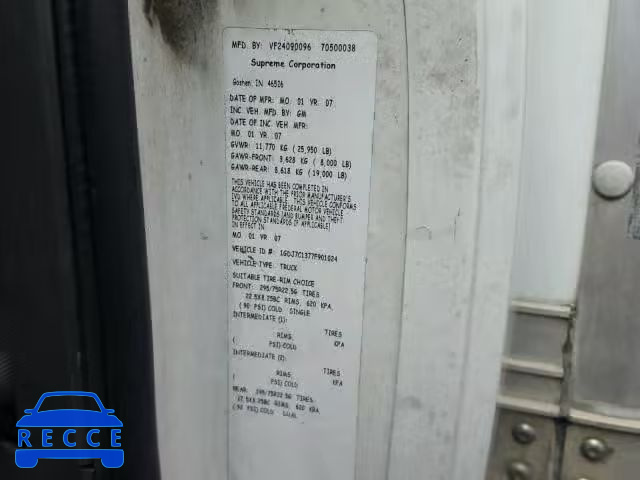 2007 GMC C7500 C7C0 1GDJ7C1377F901024 image 9