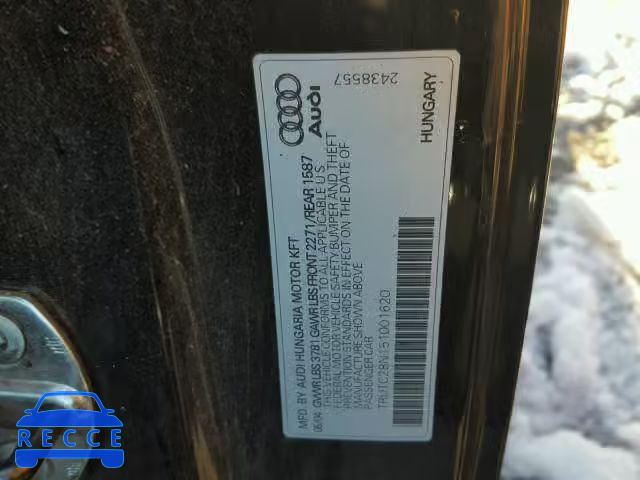 2005 AUDI TT TRUTC28N151001620 image 9