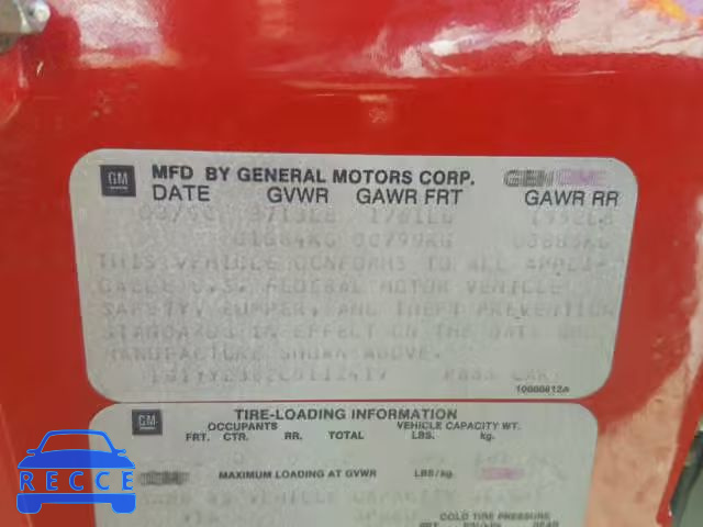 1990 CHEVROLET CORVETTE 1G1YY2382L5112419 image 9