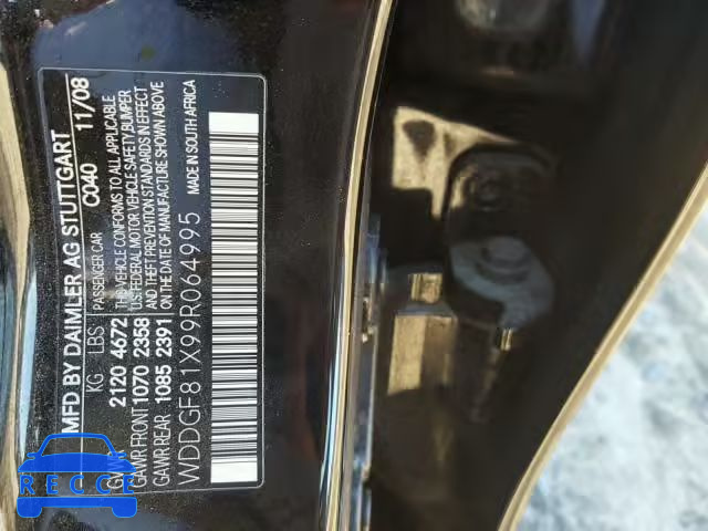 2009 MERCEDES-BENZ C 300 4MAT WDDGF81X99R064995 image 9