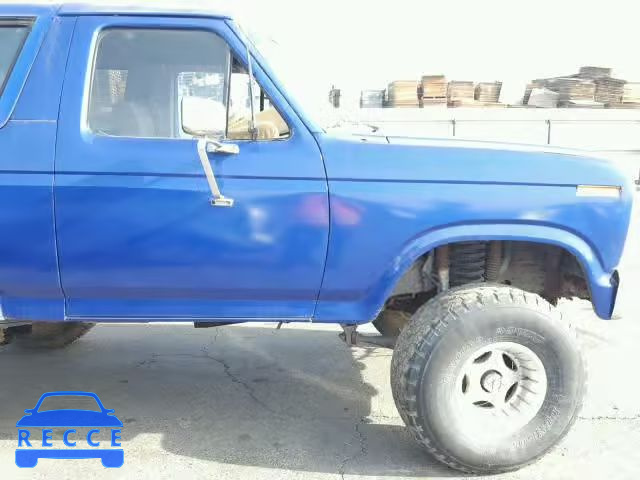 1985 FORD BRONCO U10 1FMDU15G9FLA54045 image 8