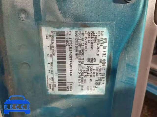 1996 FORD RANGER SUP 1FTCR14X8TPA02140 image 9