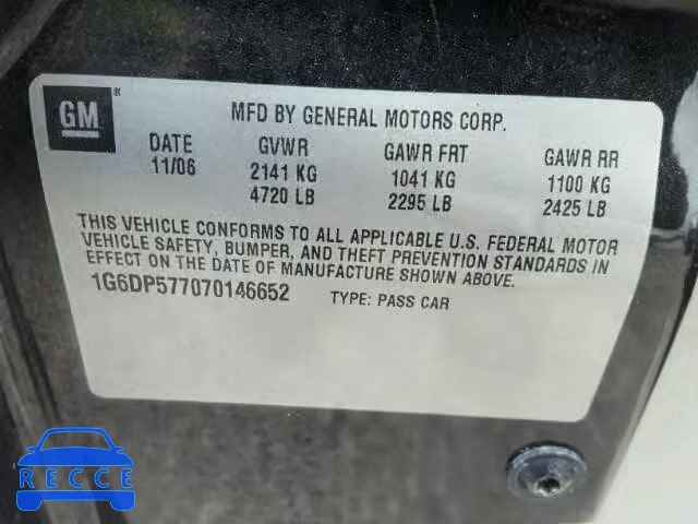 2007 CADILLAC CTS HI FEA 1G6DP577070146652 image 9