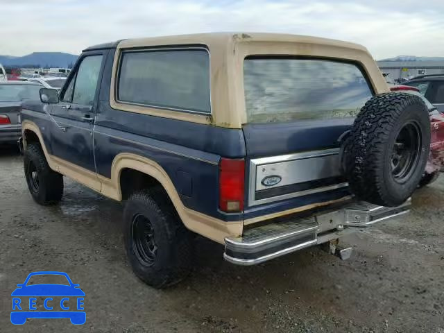 1986 FORD BRONCO U10 1FMEU15H3GLA47168 image 2