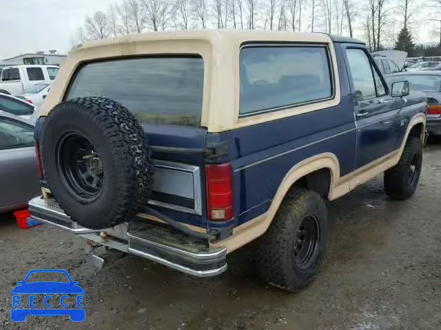 1986 FORD BRONCO U10 1FMEU15H3GLA47168 image 3