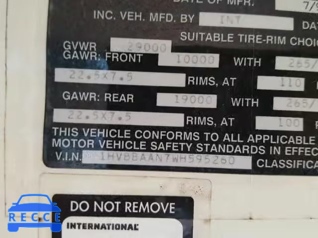 1998 INTERNATIONAL 3000 3800 1HVBBAAN7WH595260 image 9