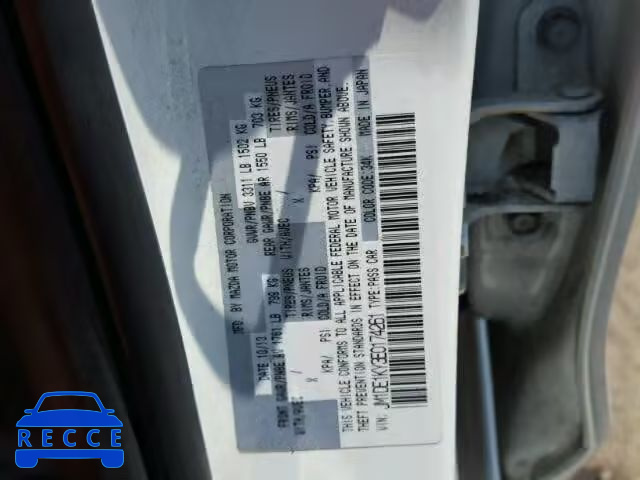 2014 MAZDA MAZDA2 JM1DE1KY3E0174261 image 9