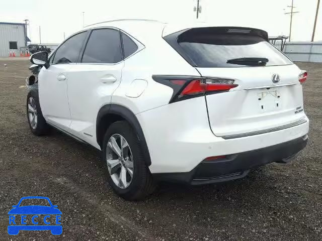 2017 LEXUS NX 300H JTJBJRBZ9H2054299 image 2