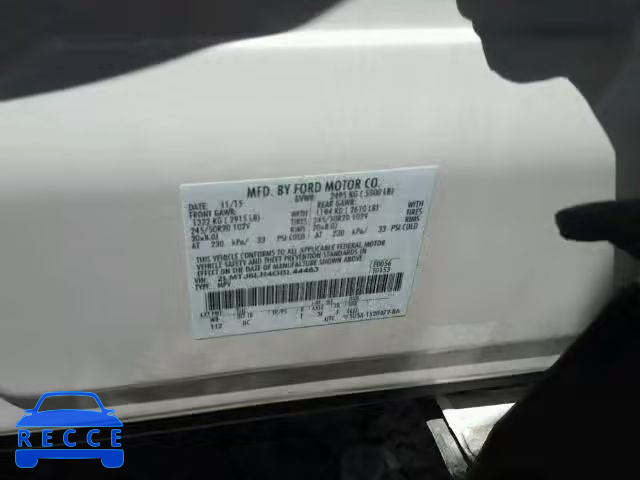 2016 LINCOLN MKX 2LMTJ6LR4GBL44463 зображення 9