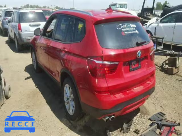 2017 BMW X3 5UXWX9C52H0T05656 image 2