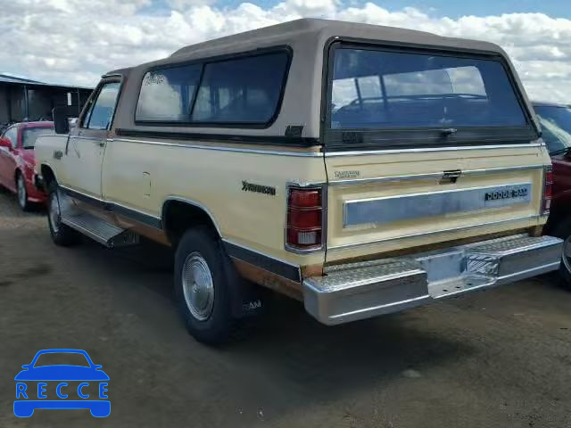 1985 DODGE W-SERIES 1B7KW34W4FS637199 image 2