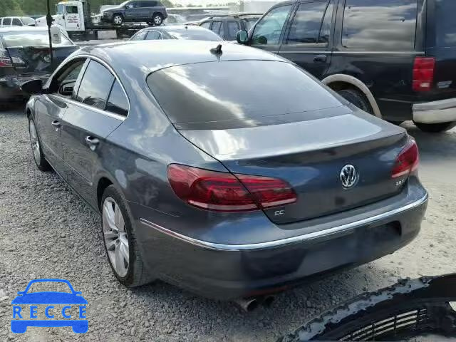 2013 VOLKSWAGEN CC LUXURY WVWRN7AN8DE510794 зображення 2