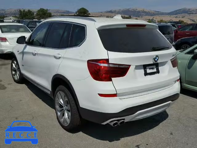 2017 BMW X3 SDRIVE2 5UXWZ7C31H0V87690 зображення 2