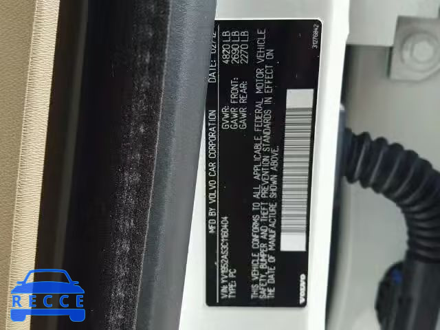 2012 VOLVO S80 YV1952AS3C1160404 image 9