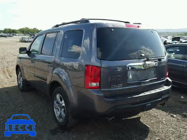 2014 HONDA PILOT EXLN 5FNYF4H73EB027566 image 2