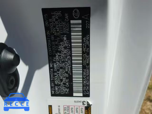 2015 LEXUS RC JTHHE5BC3F5011271 image 9