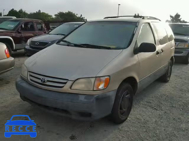2001 TOYOTA SIENNA 4T3ZF13C91U346630 image 1