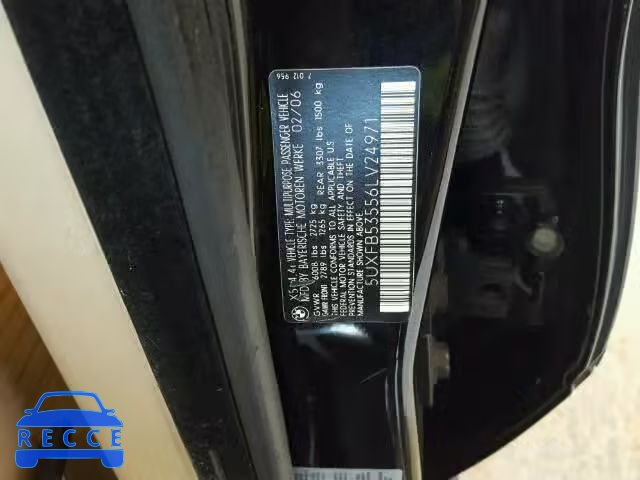 2006 BMW X5 5UXFB53556LV24971 зображення 9