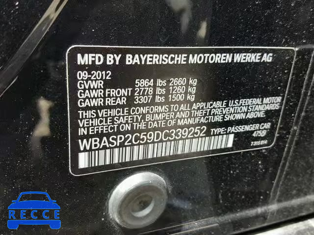 2013 BMW 535 XIGT WBASP2C59DC339252 image 9