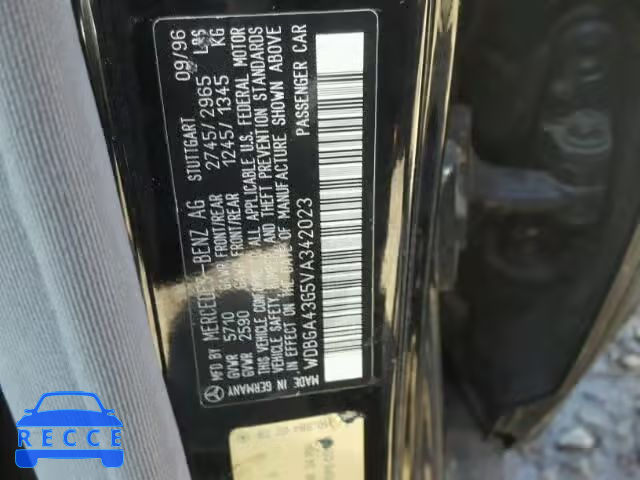 1997 MERCEDES-BENZ S WDBGA43G5VA342023 image 9