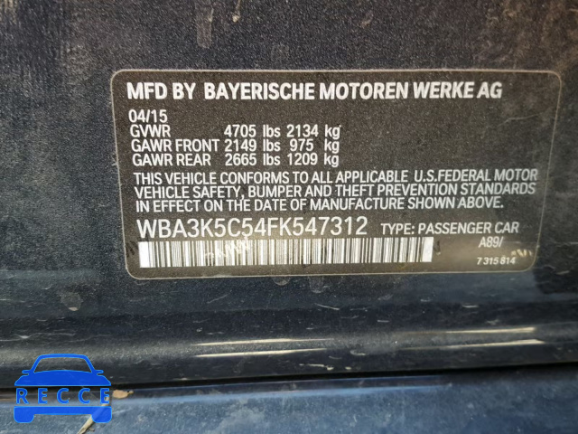 2015 BMW 328 D WBA3K5C54FK547312 Bild 9