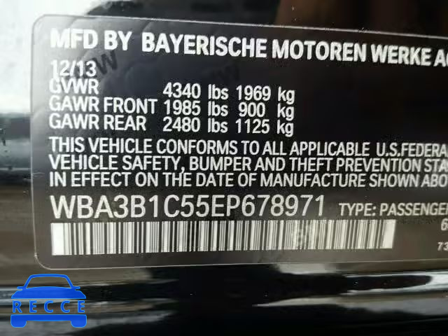 2014 BMW 320 WBA3B1C55EP678971 Bild 9