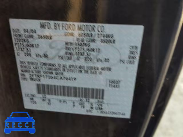 2004 FORD F-150 HERI 2FTRF17264CA76419 image 9