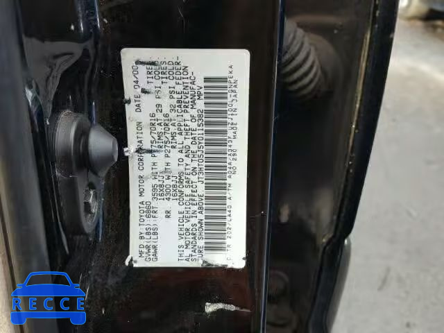 2000 TOYOTA LAND CRUIS JT3HT05J5Y0115382 image 9