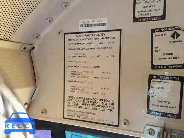 2000 INTERNATIONAL 3000 3800 1HVBBABN6YH272075 зображення 9